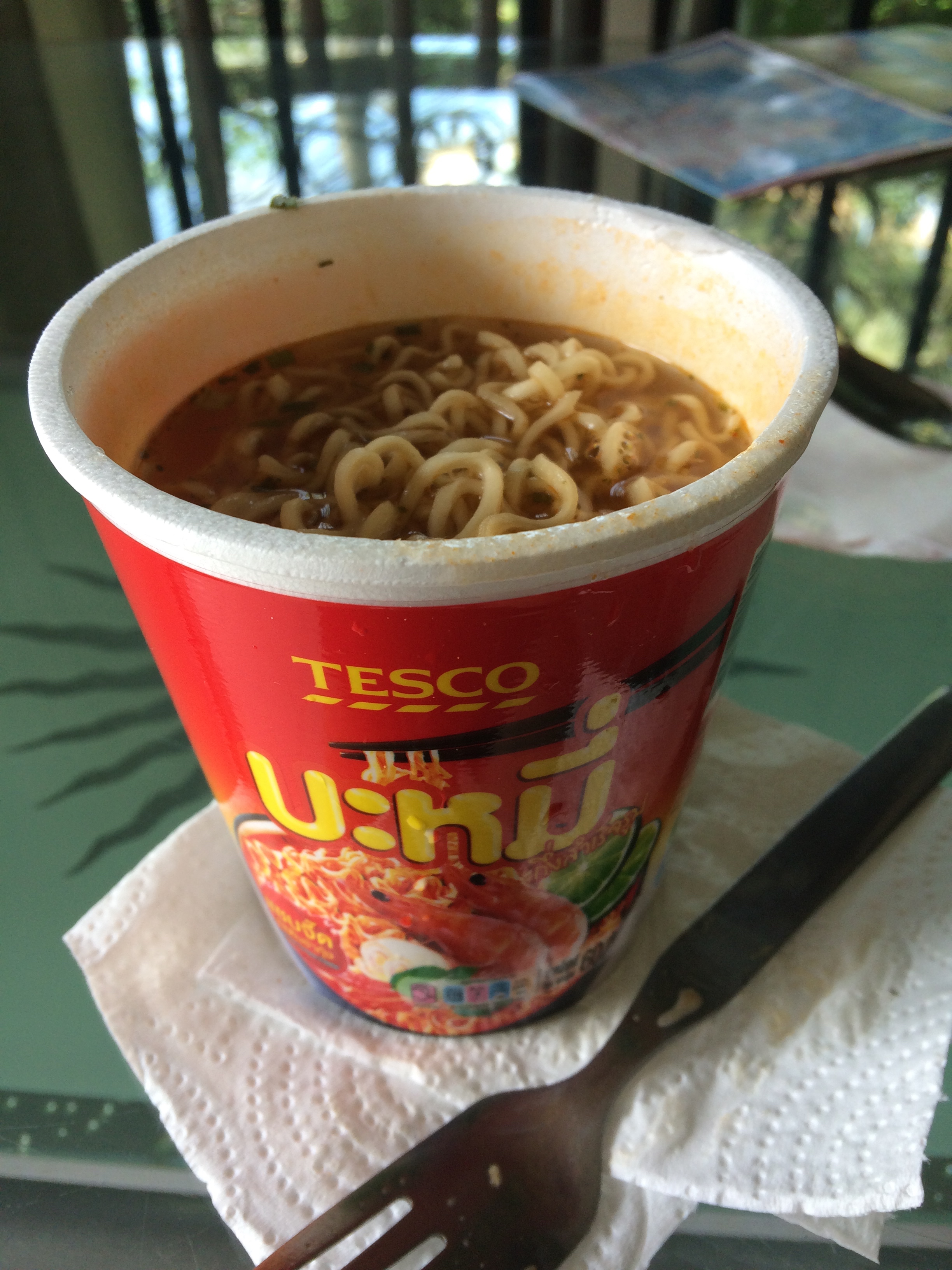 Most days my lunch is Thai ramen noodles. So spicy and so so good! 