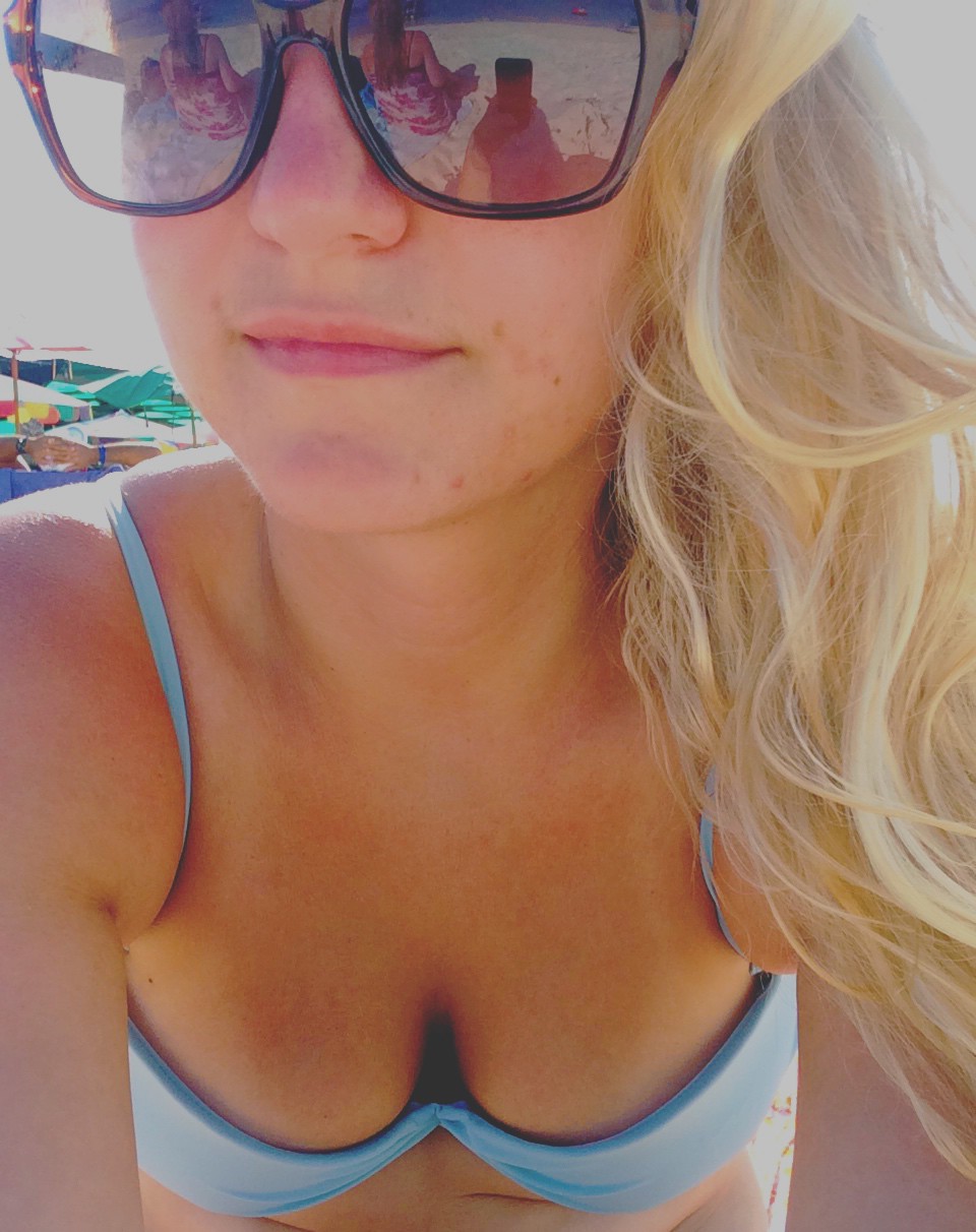 Sometimes you just have to document your beach hair. 